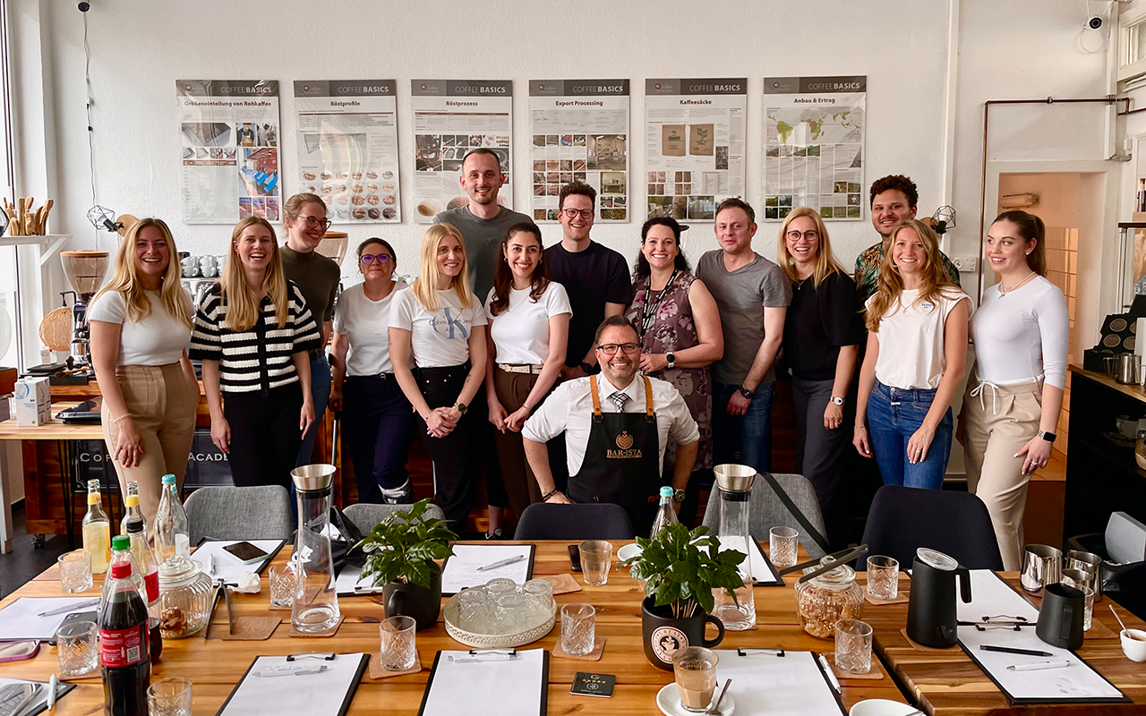 Coffee Academy Gruppenfoto aus der Coffee Academy