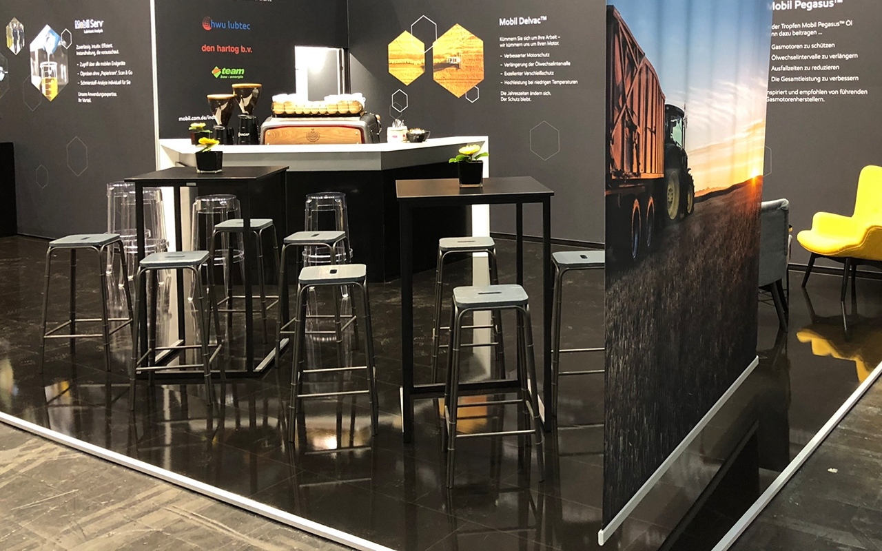 Kaffee Catering Messestand im modernen Stil | Kaffee-Catering - Messe